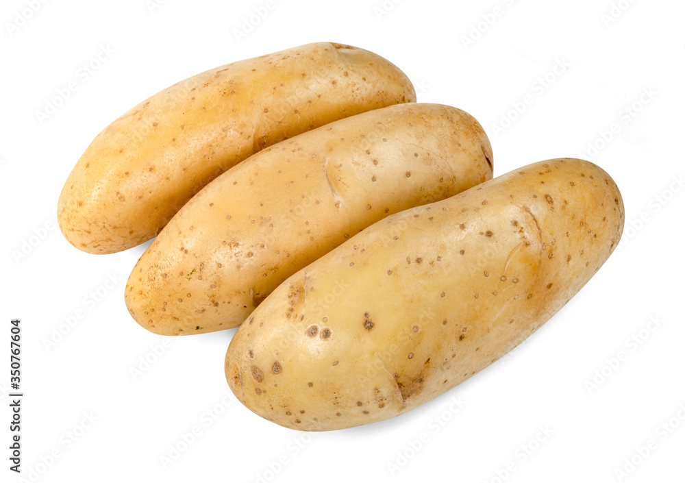 potatoes isolated on white background potatoes isolated on white background