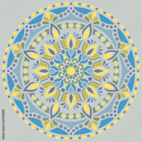 Mandala pattern color Stencil doodles sketch good mood