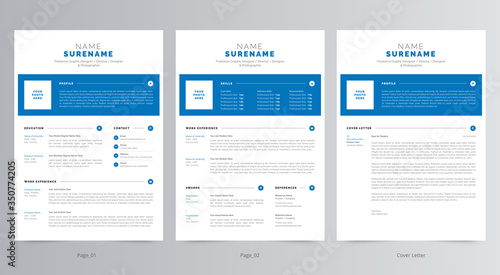 Professional Resume/CV And Cover Letter Template Design