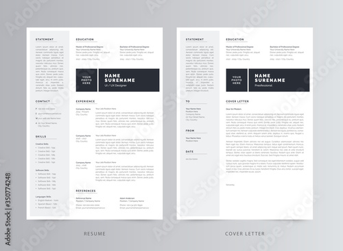 Professional Resume/CV And Cover Letter Template Design