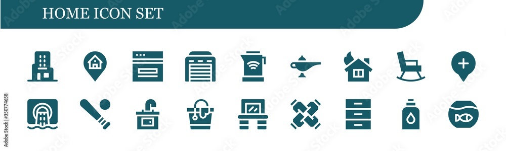 Modern Simple Set of home Vector filled Icons Modern Simple Set of home Vector filled Icons