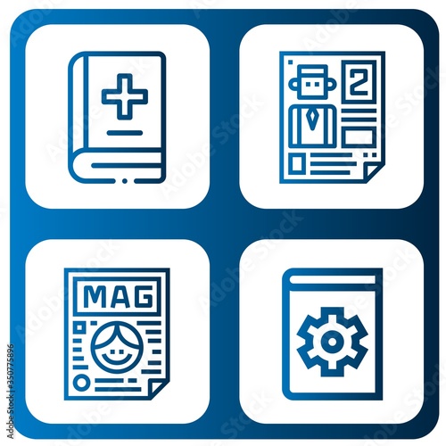 brochure icon set