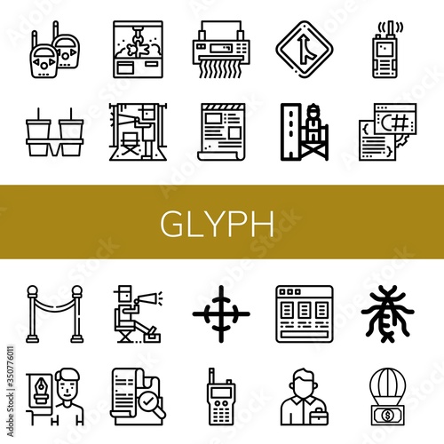 glyph icon set