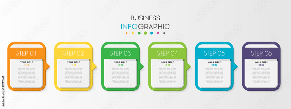 Business infographic element with options, steps, number vector template design Business infographic element with options, steps, number vector template design