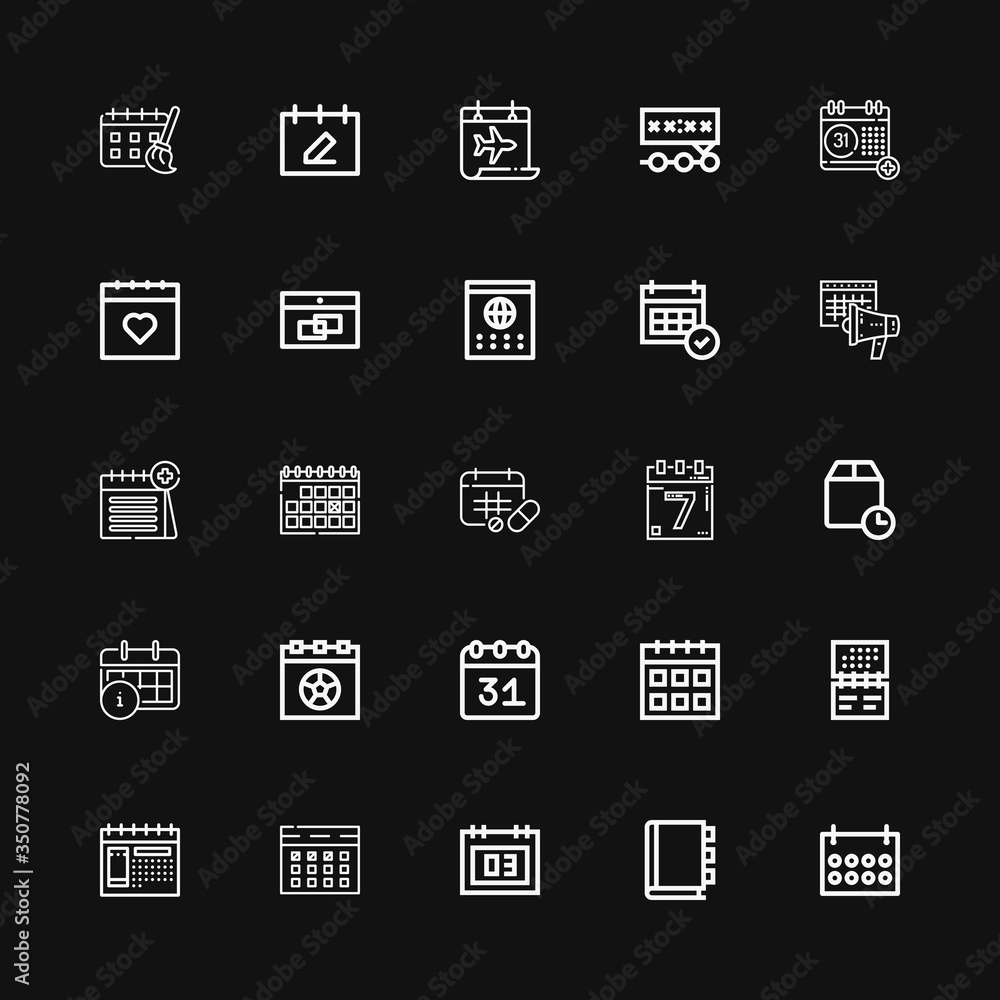 Editable 25 appointment icons for web and mobile Editable 25 appointment icons for web and mobile
