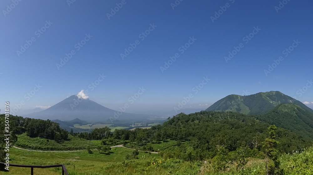 Obraz premium The view of Hokkaido in Japan