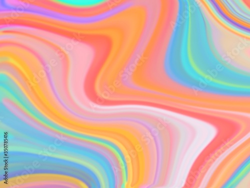 trendy colorful unicorn marble holographic background texture  graphic illustration of liquid swirl pattern background in vivid pastel tone color  modern polygon swirl pattern abstract backgroud