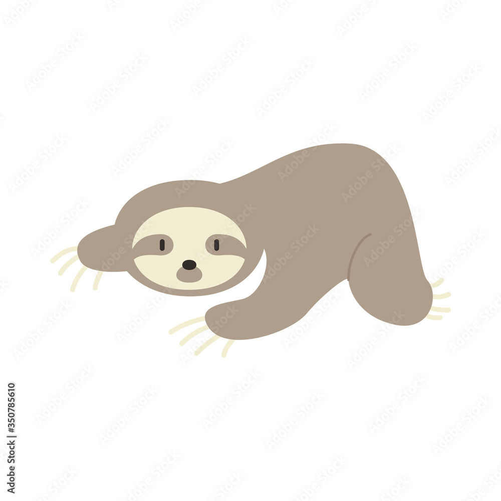Fototapeta premium cute sloth animal vector