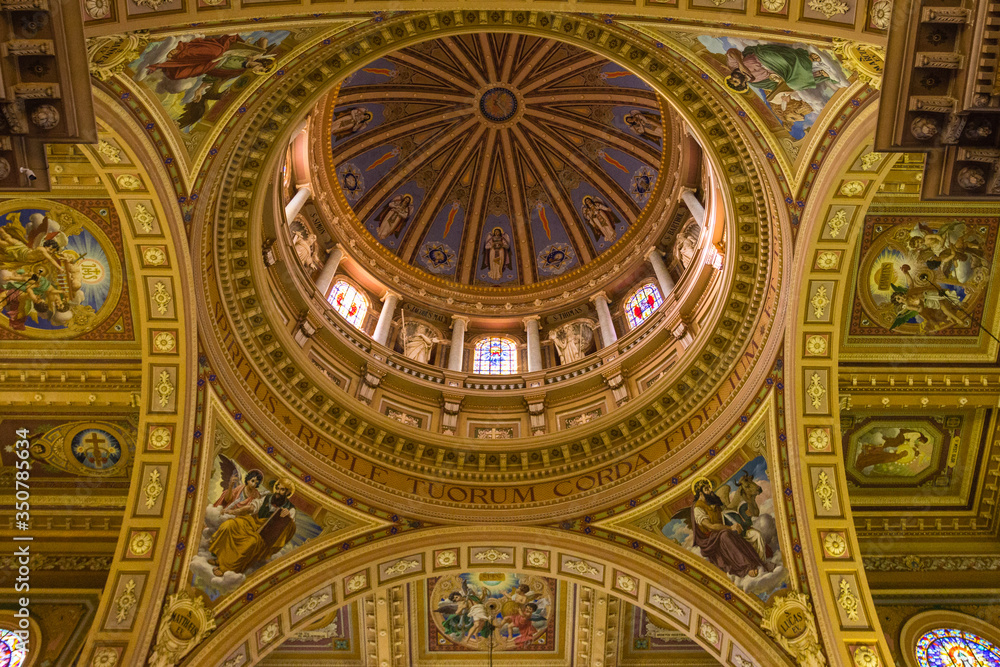 interior of the basilica church  of sancto antonio hujus civitatis patrono