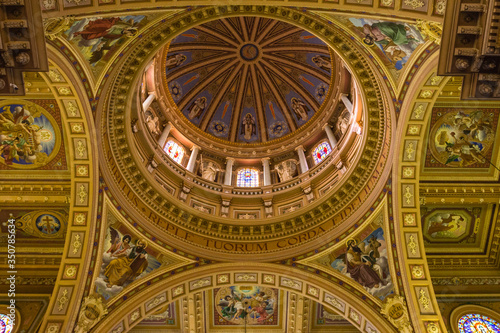 interior of the basilica church of sancto antonio hujus civitatis patrono