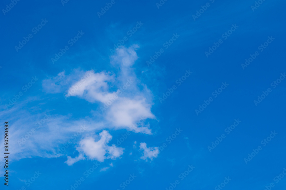Blue sky background and white clouds soft focus. blue sky cloudsfor background.Natural background.