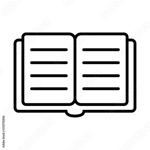 education book line style icon vector design