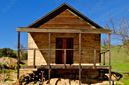 Obraz na plátně The Mill Office was built in 1857 by David Locke with sandstone quarried from a hill behind the house