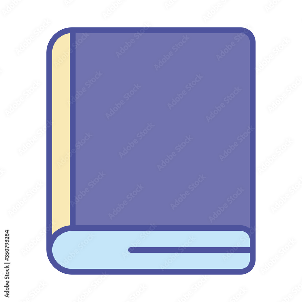 education book line and fill style icon vector design education book line and fill style icon vector design
