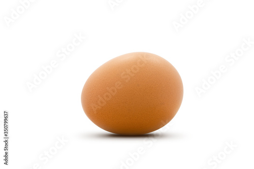 chicken egg isolated on white background.