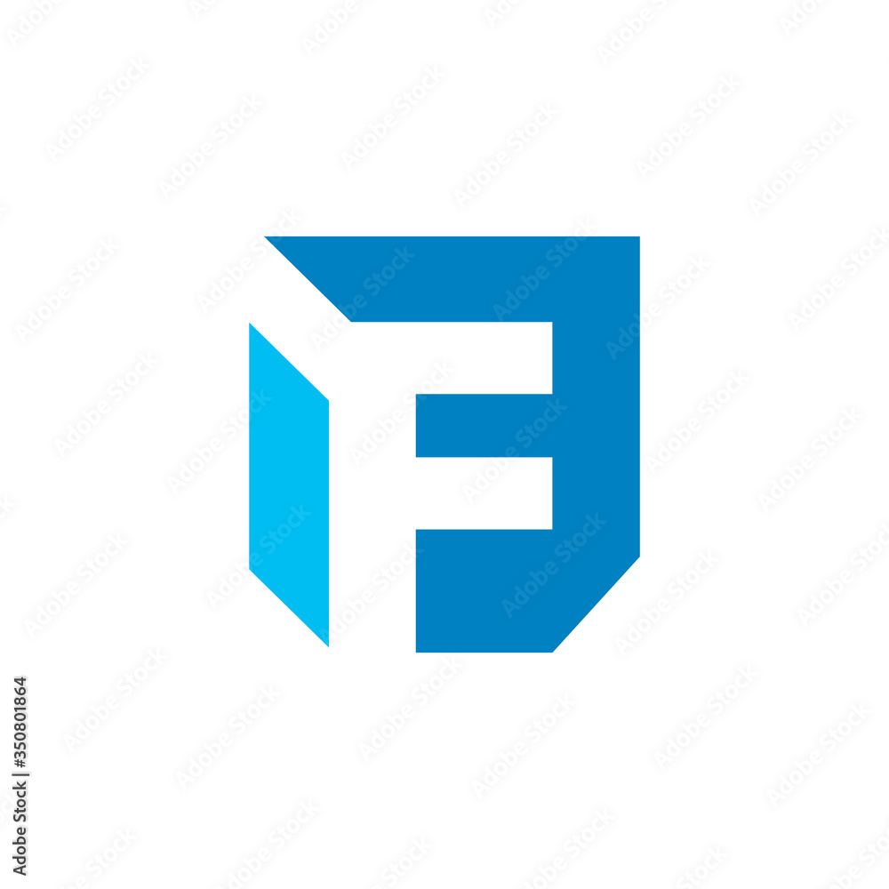 Letter F Building Flat Letter F Building Flat