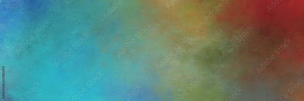 beautiful abstract painting background graphic with blue chill and saddle brown colors and space for text or image. can be used as header or banner