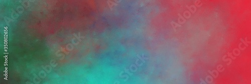 beautiful abstract painting background graphic with dim gray, moderate red and sea green colors and space for text or image. can be used as header or banner