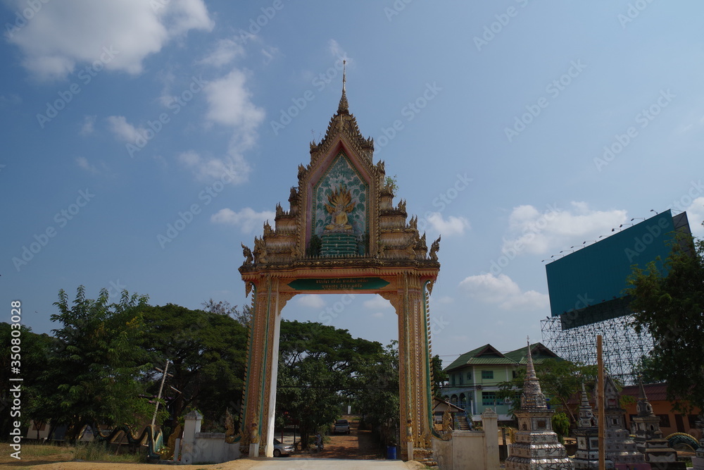 タイ　ウボンラチャタニーの仏教寺院