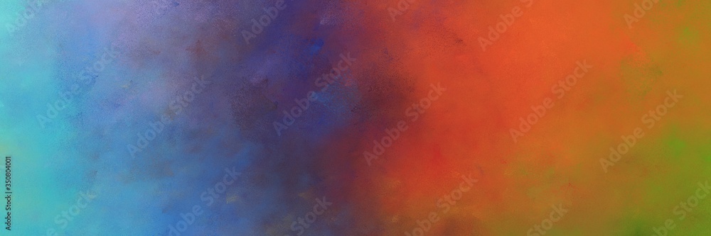 beautiful vintage abstract painted background with sienna, cadet blue and dark slate blue colors and space for text or image. can be used as postcard or poster