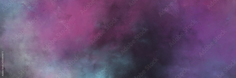 beautiful abstract painting background graphic with dim gray, old mauve and antique fuchsia colors and space for text or image. can be used as horizontal header or banner orientation