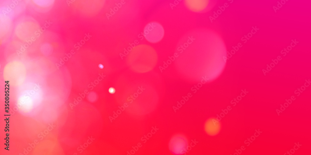 abstract pink and red background with bokeh lights, panoramic background