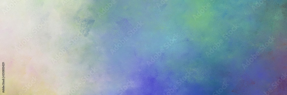 beautiful cadet blue, light slate gray and pastel gray colored vintage abstract painted background with space for text or image. can be used as horizontal background graphic