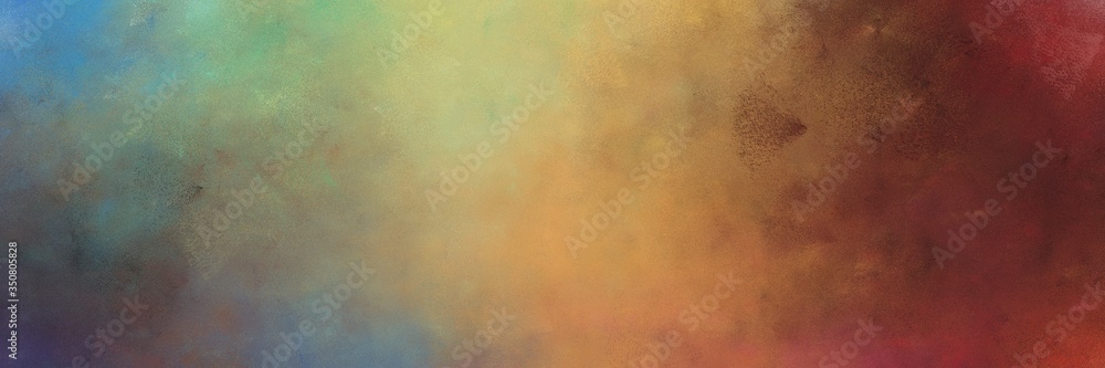 beautiful abstract painting background graphic with pastel brown and dark khaki colors and space for text or image. can be used as horizontal background texture