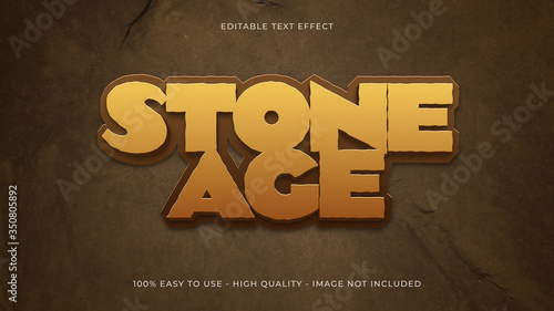 stone forest text effect concept