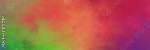 beautiful moderate red, sea green and moderate green colored vintage abstract painted background with space for text or image. can be used as horizontal background texture
