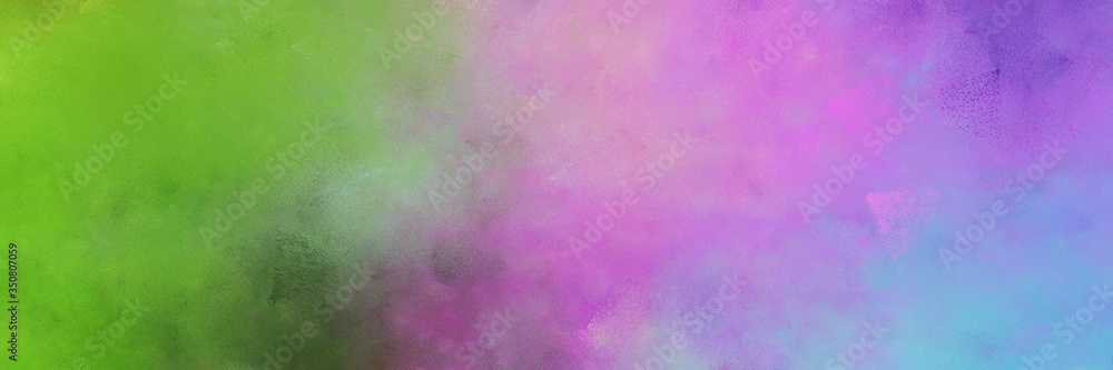 beautiful abstract painting background graphic with light pastel purple, olive drab and gray gray colors and space for text or image. can be used as header or banner