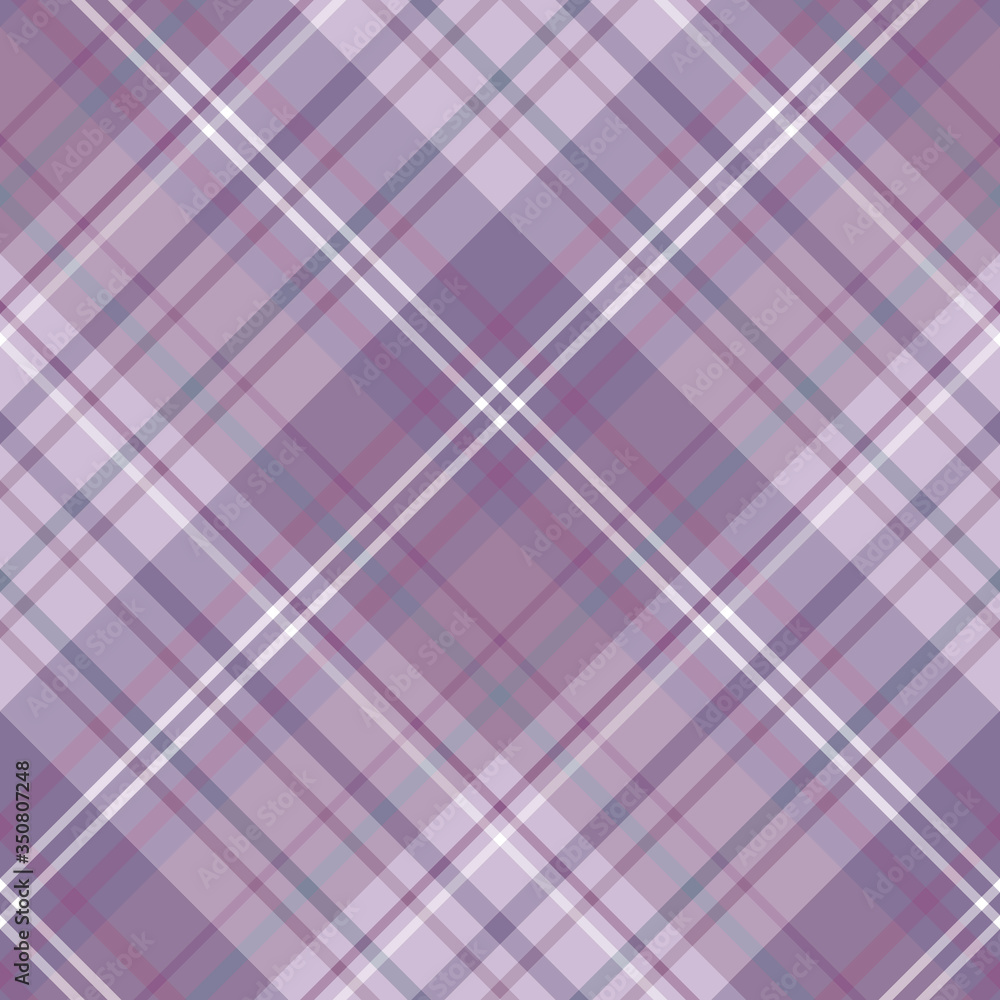 Seamless pattern in discreet lilac, violet, gray and white colors for plaid, fabric, textile, clothes, tablecloth and other things. Vector image. 2 Seamless pattern in discreet lilac, violet, gray and white colors for plaid, fabric, textile, clothes, tablecloth and other things. Vector image. 2