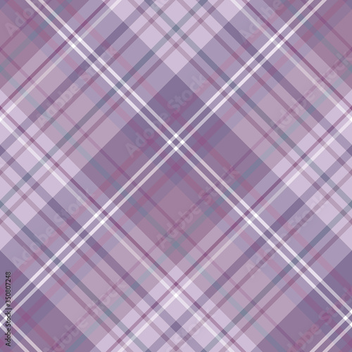 Seamless pattern in discreet lilac, violet, gray and white colors for plaid, fabric, textile, clothes, tablecloth and other things. Vector image. 2