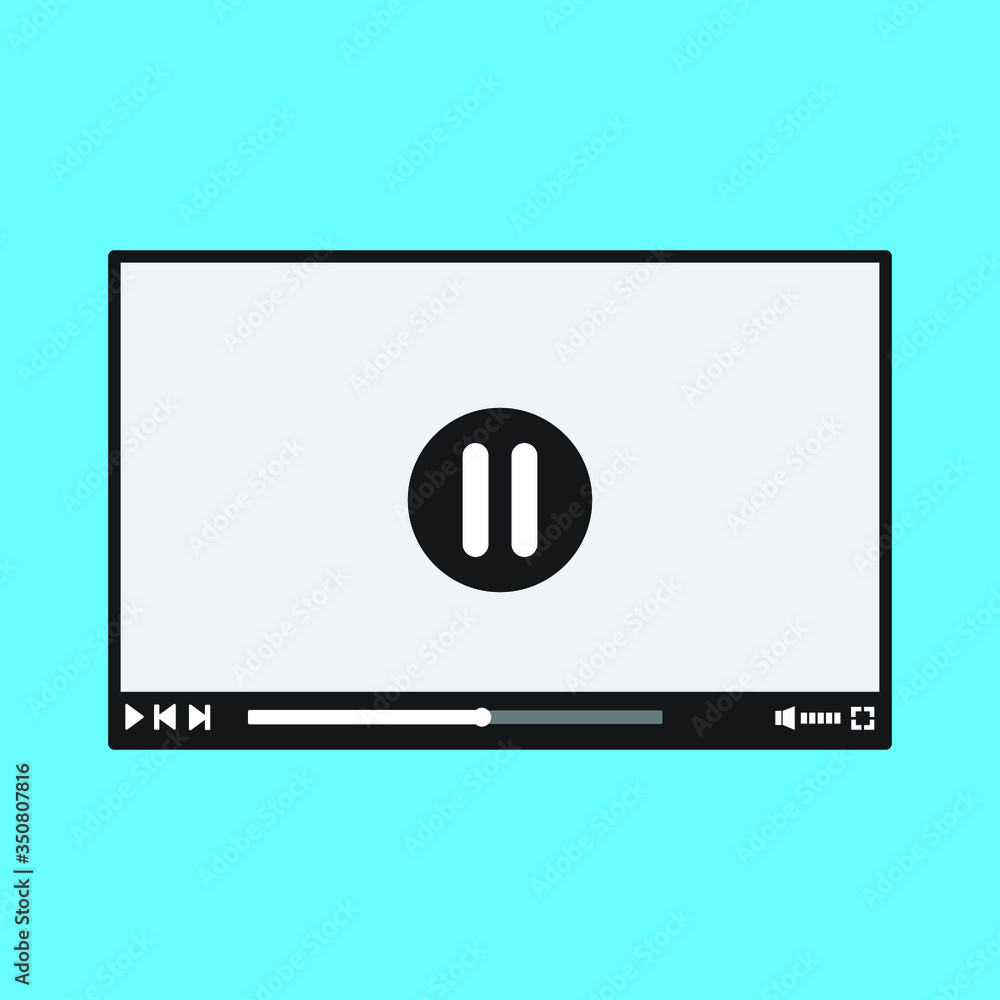 video player for web vector video player for web vector