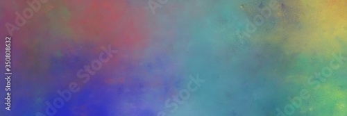 beautiful slate gray, dark khaki and dark slate blue colored vintage abstract painted background with space for text or image. can be used as horizontal background texture