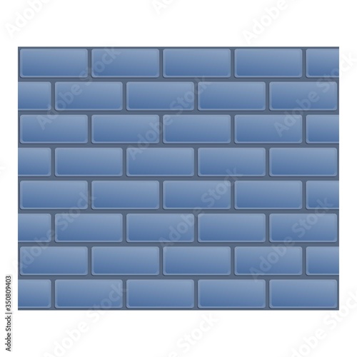 Concrete brick paving icon. Cartoon of concrete brick paving vector icon for web design isolated on white background © nsit0108