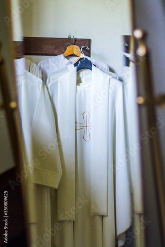 Canvas Print clothing and vestments of the priest for the Holy Mass
