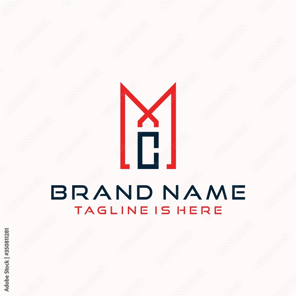 Letter M C logo icon design template elements Letter M C logo icon design template elements
