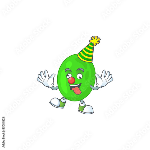 entertaining Clown cocci caricature character design style