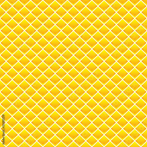 Gold Diamond Pattern Seamless Design. Pineapple Skin Pattern Seamless Design. Vector Design