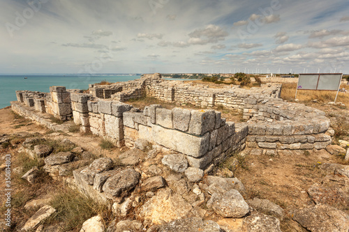 Ruins of medieval church at Cape Kaliakra, Bulgaria