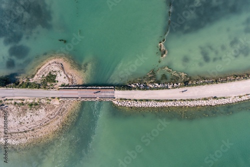 Adriatic sea Mirna river Antenal Tar Croatia Aerial Drone Photo
