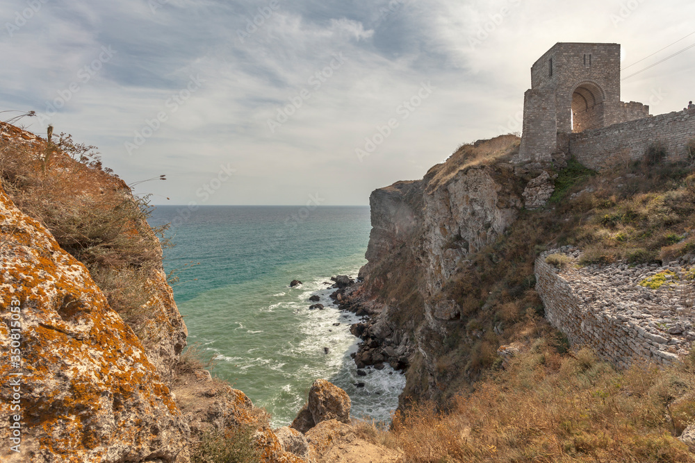 Remains of the medieval fortress on Cape Kaliakra, Bulgaria