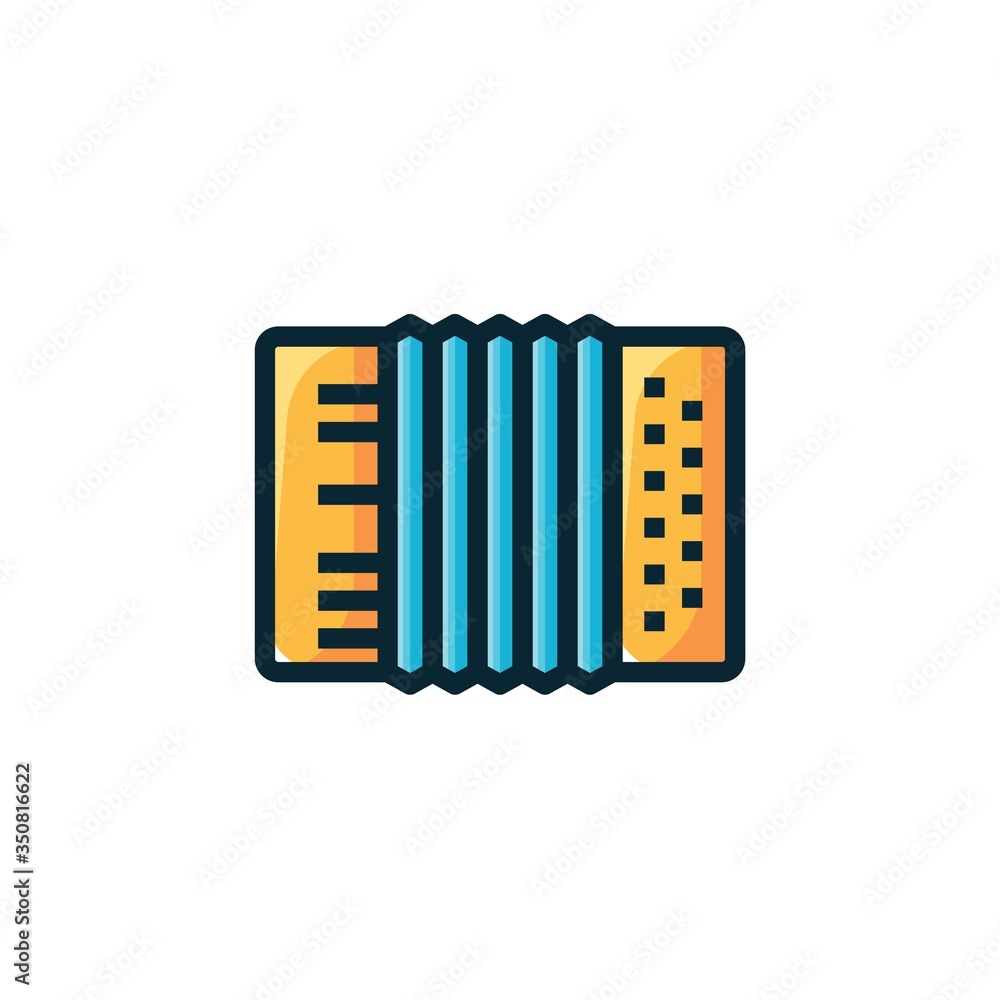 accordion icon vector illustration sign accordion icon vector illustration sign