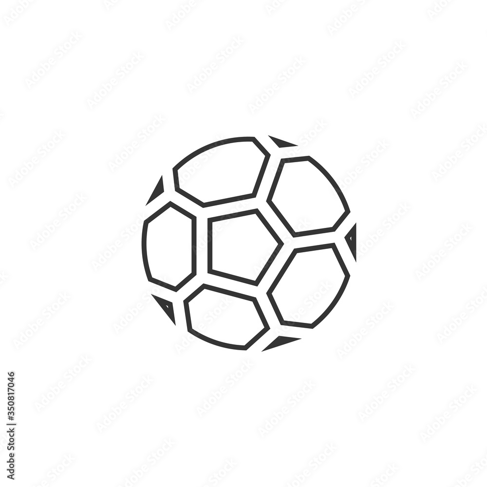 Fototapeta premium soccer ball icon vector illustration sign