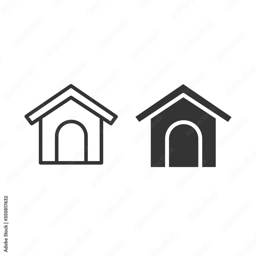 dog house icon vector illustration sign dog house icon vector illustration sign