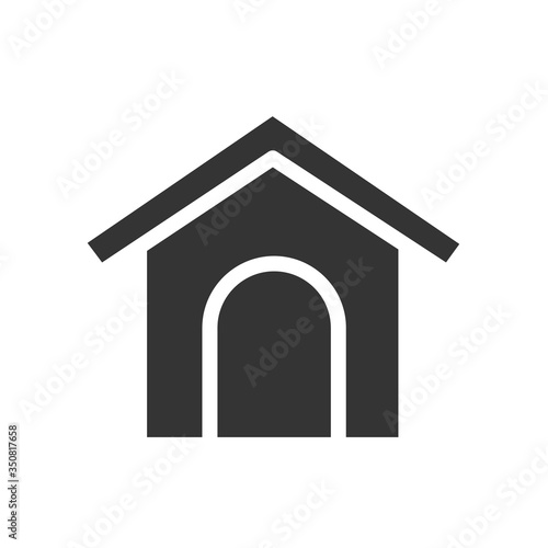dog house icon vector illustration sign