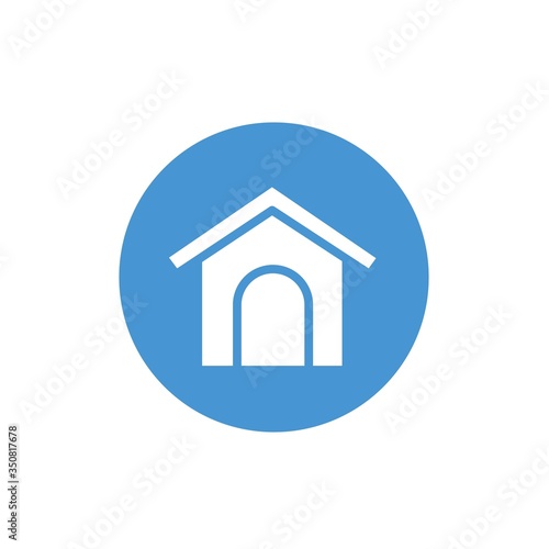 dog house icon vector illustration sign