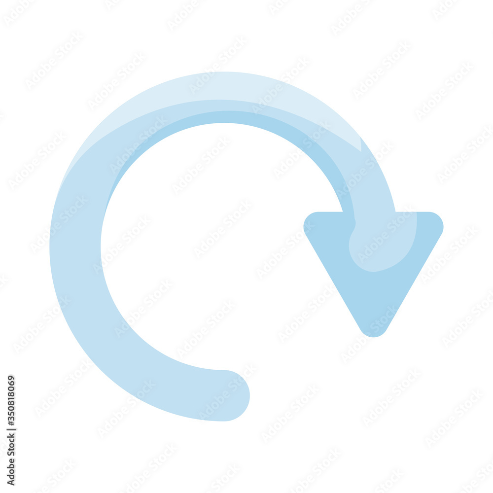 Isolated repeat flat style icon vector design Isolated repeat flat style icon vector design