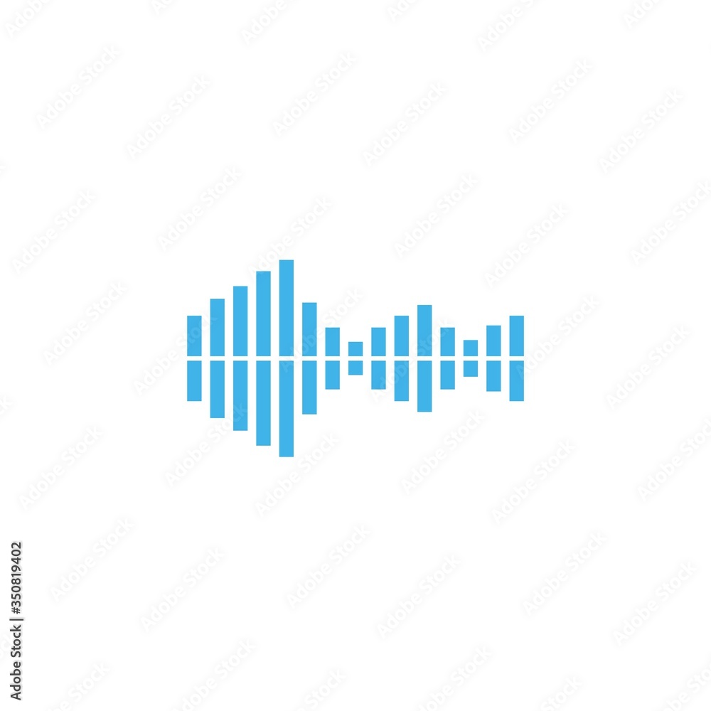 sound frequency icon vector illustration sign sound frequency icon vector illustration sign